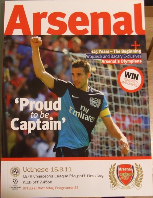 ARSENAL v UDINESE UEFA CHAMPIONS LEAGUE PLAY-OFF FIRST LEG 2011