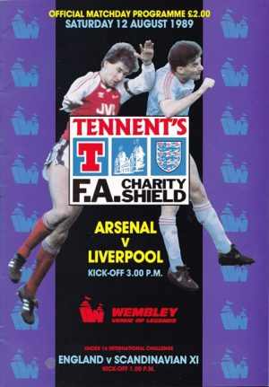 ARSENAL v LIVERPOOL FA CHARITY SHIELD FINAL 1989