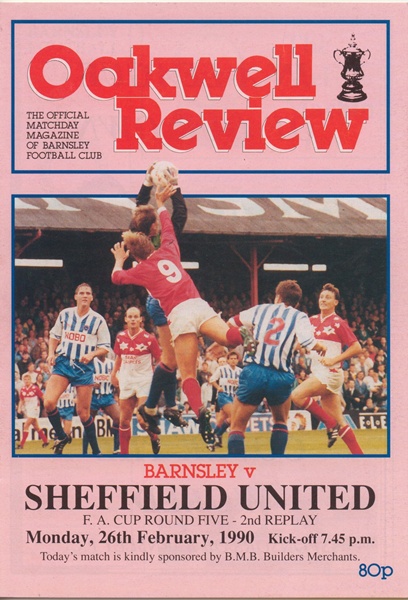 BARNSLEY v SHEFFIELD UNITED FA CUP ROUND 5 1990
