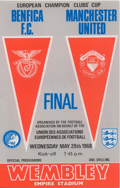 BENFICA v MANCHESTER UNITED EUROPEAN CUP FINAL 1968