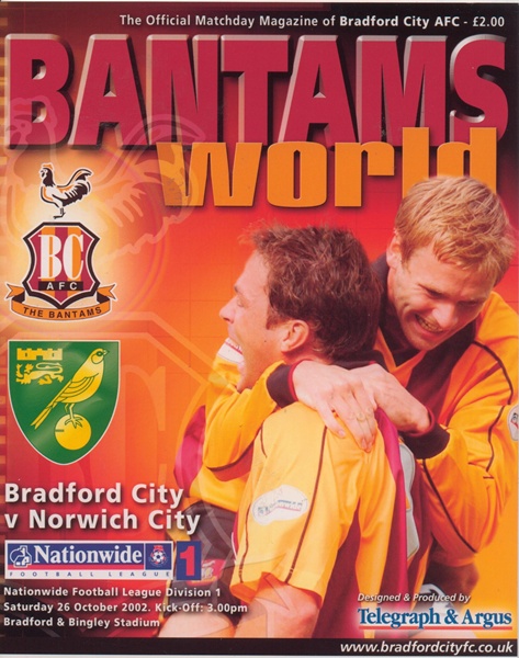 BRADFORD CITY v NORWICH CITY LEAGUE DIVISION 1 2002
