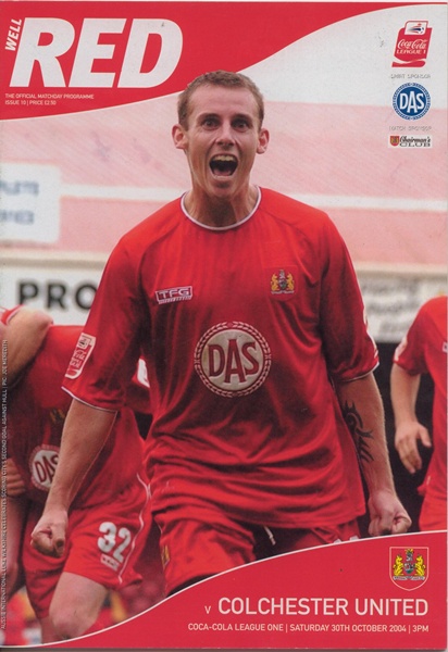 BRISTOL CITY v COLCHESTER UNITED COCA C LEAGUE 1 2004