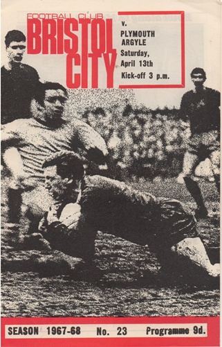BRISTOL CITY v PLYMOUTH ARGYLE LEAGUE DIVISION 2 1967