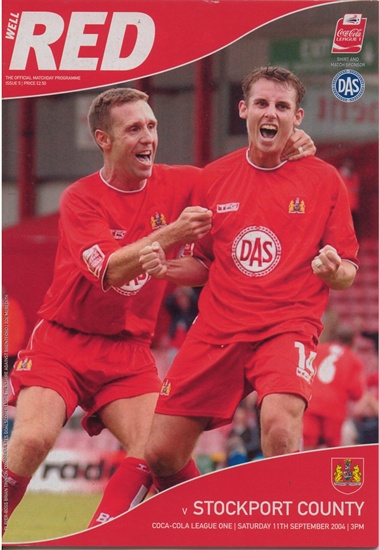 BRISTOL CITY v STOCKPORT COUNTY COCA COLA LEAGUE 1 2004