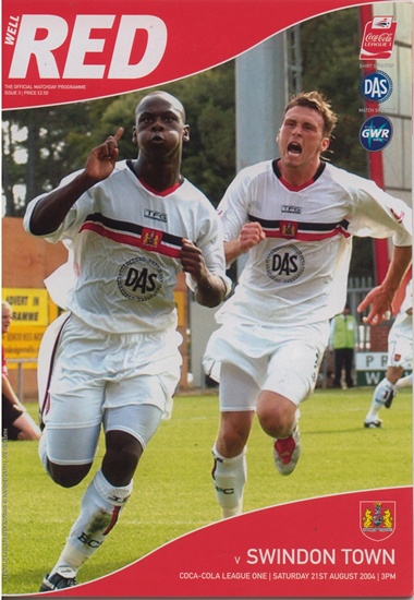 BRISTOL CITY v SWINDON TOWN COCA COLA LEAGUE ONE 2004