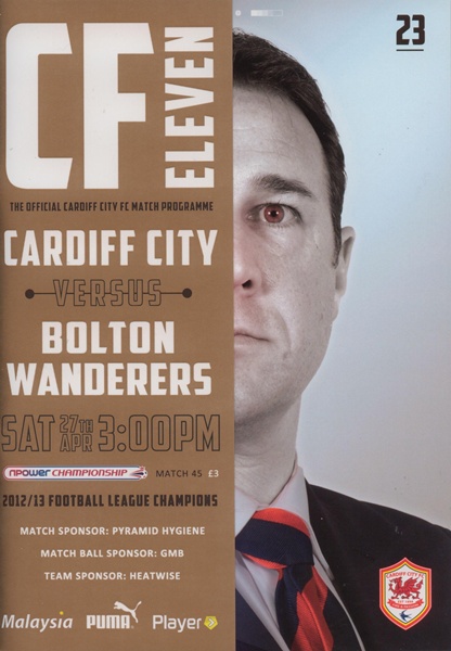 CARDIFF CITY v BOLTON WANDERERS NPOWER CHAMPIONSHIP 2013