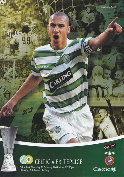 CELTIC v FK TEPLICE UEFA CUP 3RD ROUND 1ST LEG 2003/04