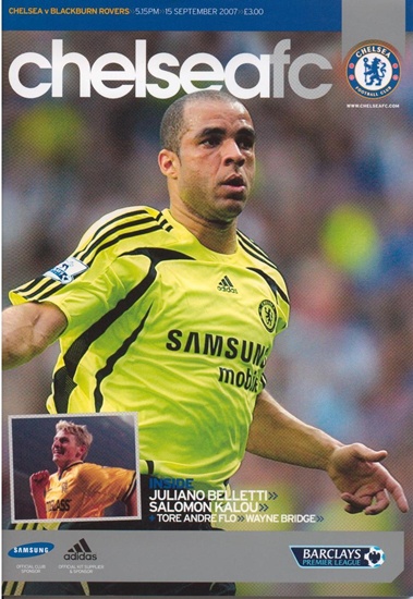 CHELSEA v BLACKBURN ROVERS PREMIER LEAGUE 2007