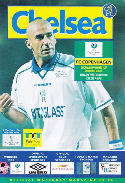 CHELSEA v FC COPENHAGEN CUP WINNERS CUP 2ND ROUND 1ST LG 1998/99