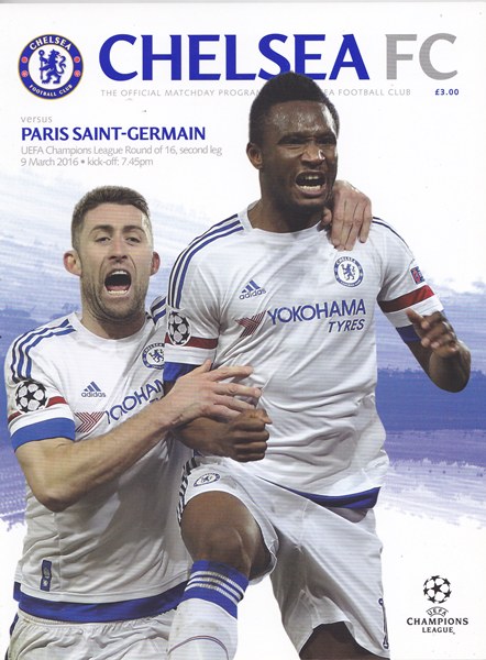 CHELSEA v PARIS SAINT-GERMAIN CHAMPIONS LEAGUE C2ND LEG 2015/16