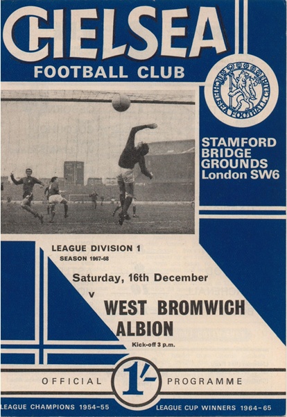 CHELSEA v WEST BROMWICH ALBION LEAGUE DIVISION 1 1967