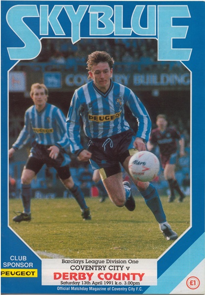 COVENTRY CITY v DERBY COUNTY LEAGUE DIVISION ONE 1991