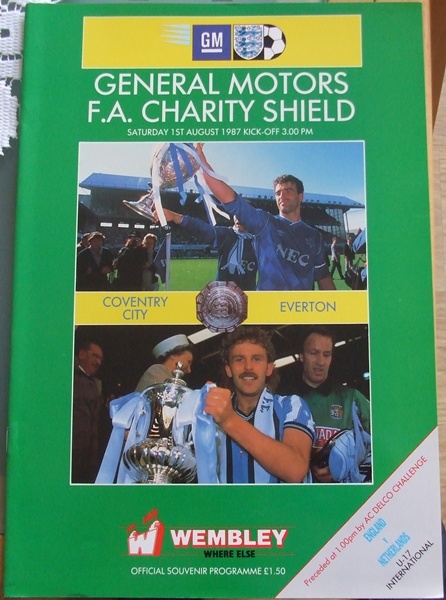 COVENTRY CITY v EVERTON FA CHARITY SHIELD 1987