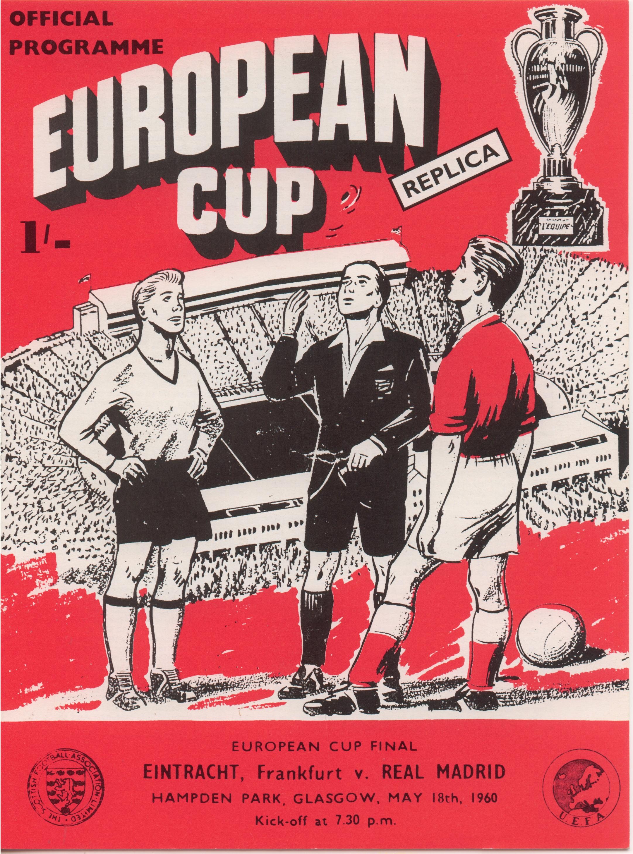 EINTRACHT F’FURT v REAL MADRID EUROPEAN CUP FINAL 1960 – HR Football