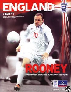 ENGLAND v EGYPT INTERNATIONAL WEMBLEY 2010