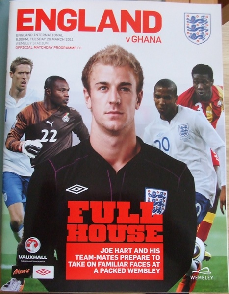 ENGLAND v GHANA INTERNATIONAL WEMBLEY 2011