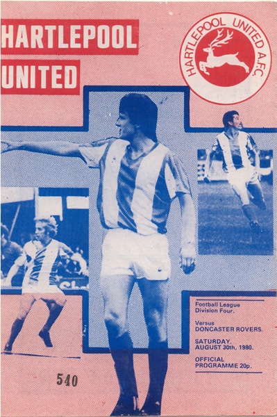 HARTLEPOOL UNITED v DONCASTER ROVERS LEAGUE DIV 4 1980