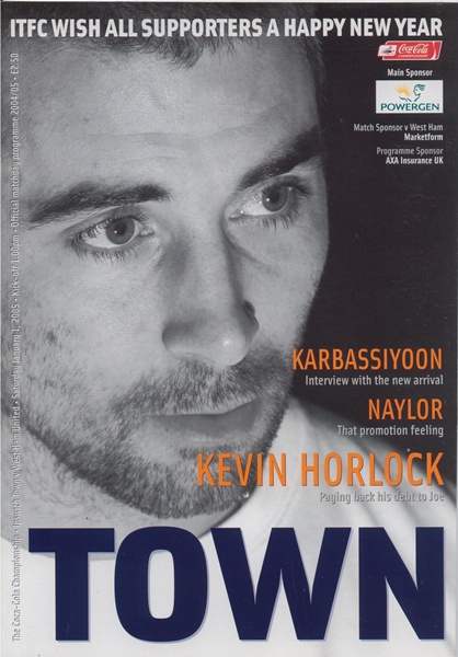 IPSWICH TOWN v WEST HAM UNITED CHAMPIONSHIP 2005
