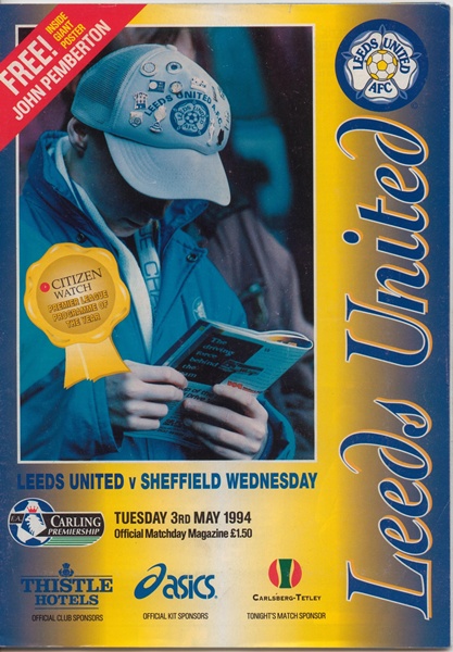 LEEDS UNITED v SHEFFIELD WED PREMIER LEAGUE 1994