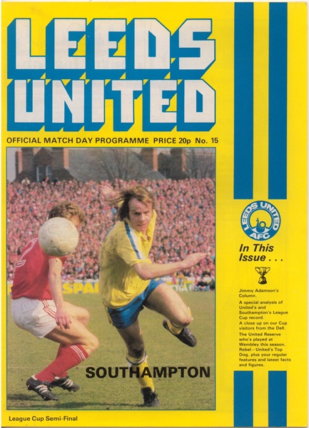 LEEDS UNITED v SOUTHAMPTON LEAGUE CUP SEMI-FINAL 1979