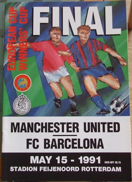 MANCHESTER UNITED v BARCELONA CUP WINNERS CUP FINAL1991