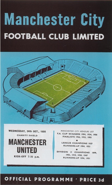 MANCHESTER CITY v MANCHESTER UNITED CHARITY SHIELD 1956