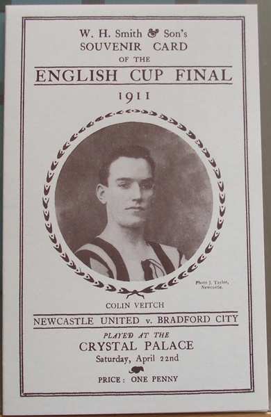 NEWCASTLE UNITED v BRADFORD CITY FA CUP FINAL 1911