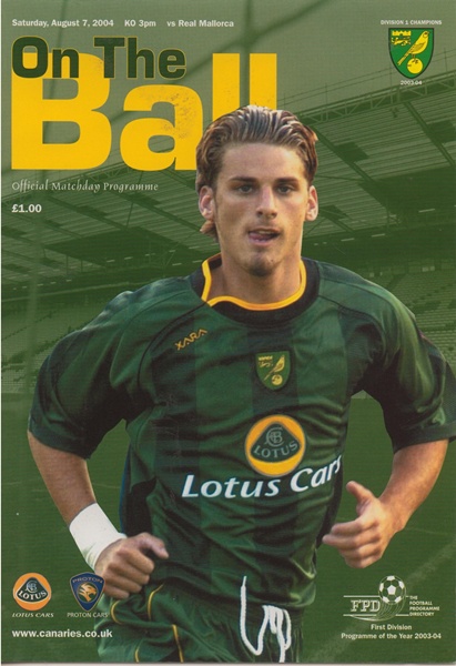 NORWICH CITY v REAL MALLORCA PRE SEASON FRIENDLY 2004