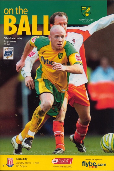 NORWICH CITY v STOKE CITY CHAMPIONSHIP 2008