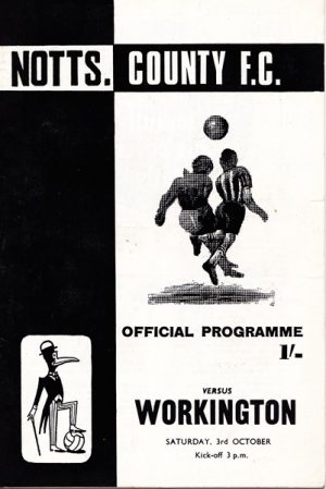 NOTTS COUNTY v WORKINGTON LEAGUE DIVISION 4 1970/71