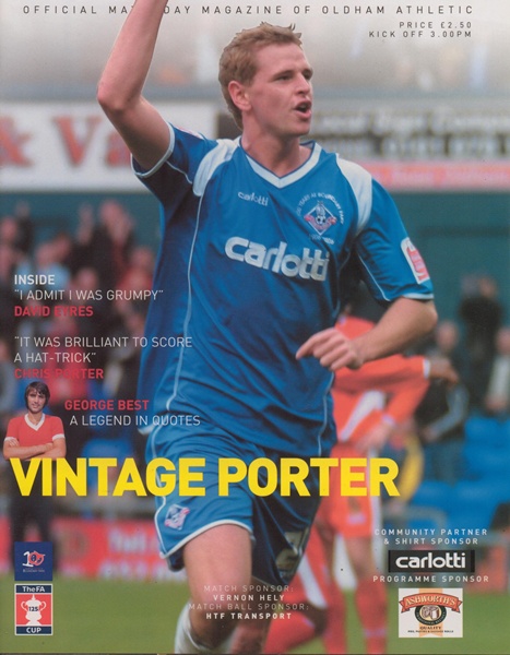 OLDHAM ATHLETIC v BRENTFORD FA CUP ROUND 2 2005