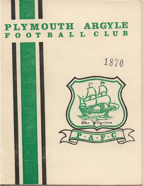 PLYMOUTH ARGYLE v BRISTOL CITY LEAGUE DIVISION 2 1966