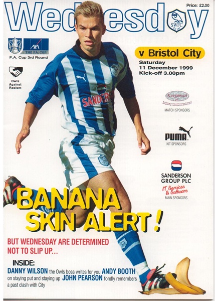 SHEFFIELD WEDNESDAY v BRISTOL CITY FA CUP 3RD RND 1999