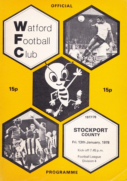 WATFORD v STOCKPORT COUNTY LEAGUE DIVISION 4 1977/78