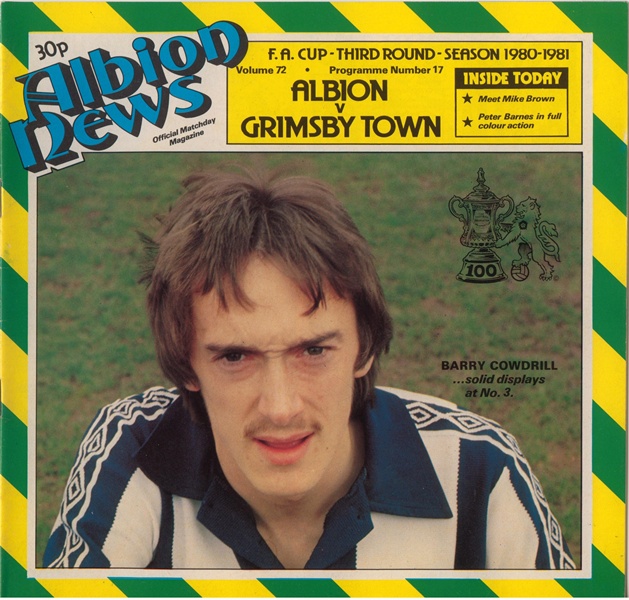 WEST BROMWICH ALBION v GRIMSBY TOWN FA CUP ROUND 3 1981
