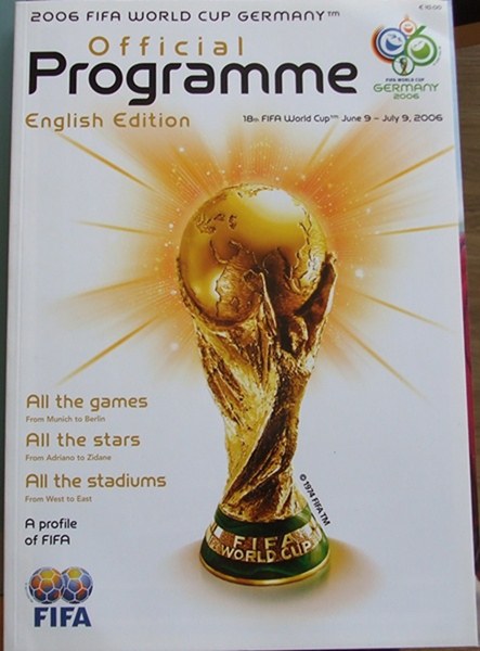 WORLD CUP PROGRAMME 1st ROUND/GROUPS (ENGLISH ED) 2006