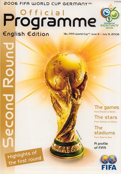 WORLD CUP PROGRAMME KNOCKOUT STAGE ENGLISH EDITION 2006