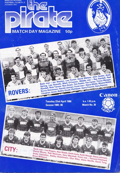 Bristol Rovers v Bristol City Div 3 1986