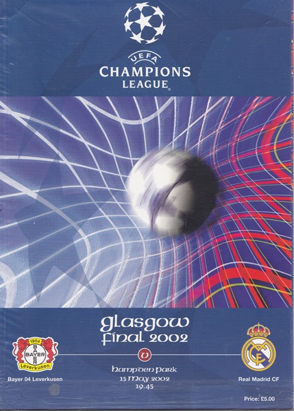 Bayer Leverkusen v real Madrid Champs Lge Final 2002