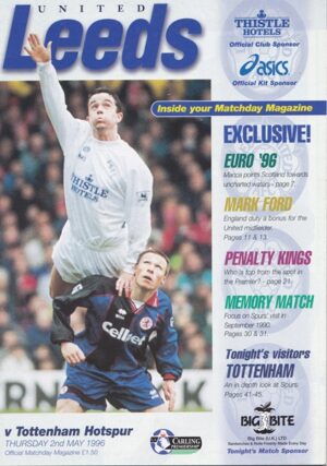 LEEDS UNITED v TOTTENHAM HOTSPUR PREMIER LEAGUE 1995/96