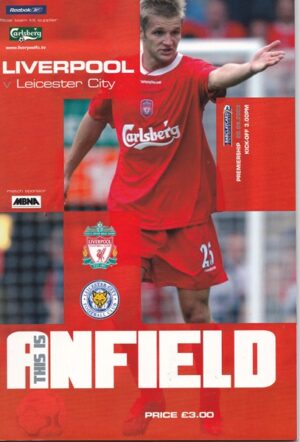 LIVERPOOL v LEICESTER CITY PREMIER LEAGUE 2003/04