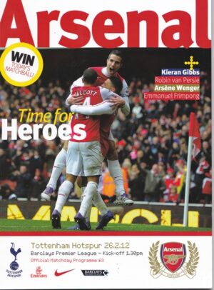 ARSENAL v TOTTENHAM HOTSPUR PREMIER LEAGUE 2011/12