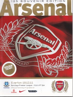 ARSENAL v EVERTON 125 YEAR SOUVENIR EDITION