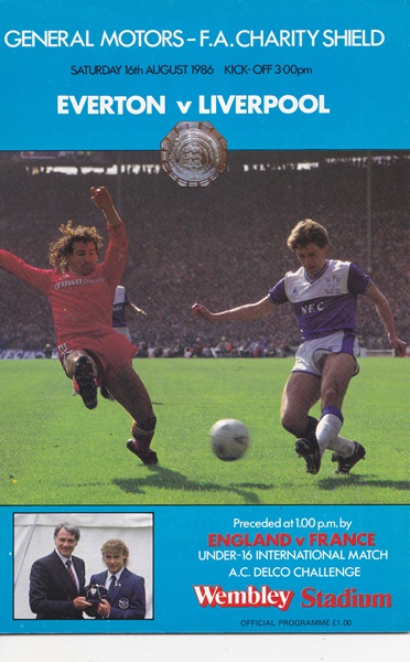 Everton v Liverpool Charity Shield 1986