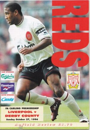 LIVERPOOL v DERBY COUNTY PREMIER LEAGUE 1996/97