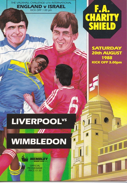 Liverpool v Wimbledon Charity Shield 1988