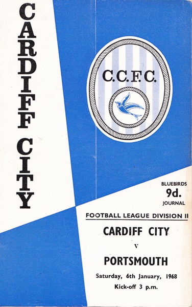 Cardiff City v Portsmouth Div 2 1968